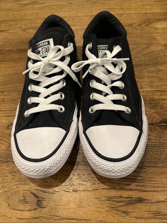 Converse Shoes - Converse Chuck Taylor All Star Madison Low Top Sneakers - Black/White - Size 8